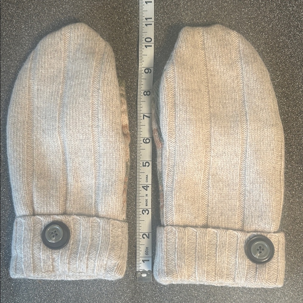 Mittens. Handmade. Warm with fleece lining.